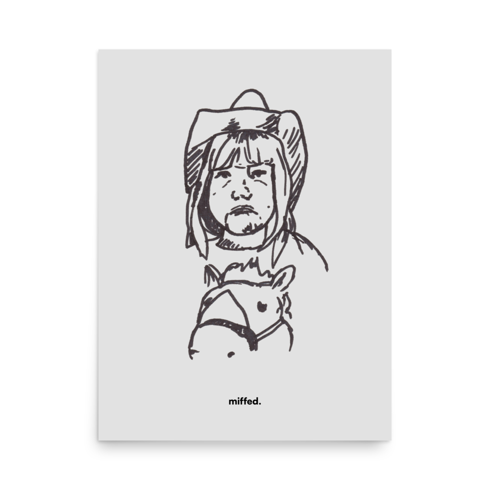 miffed kid (print)
